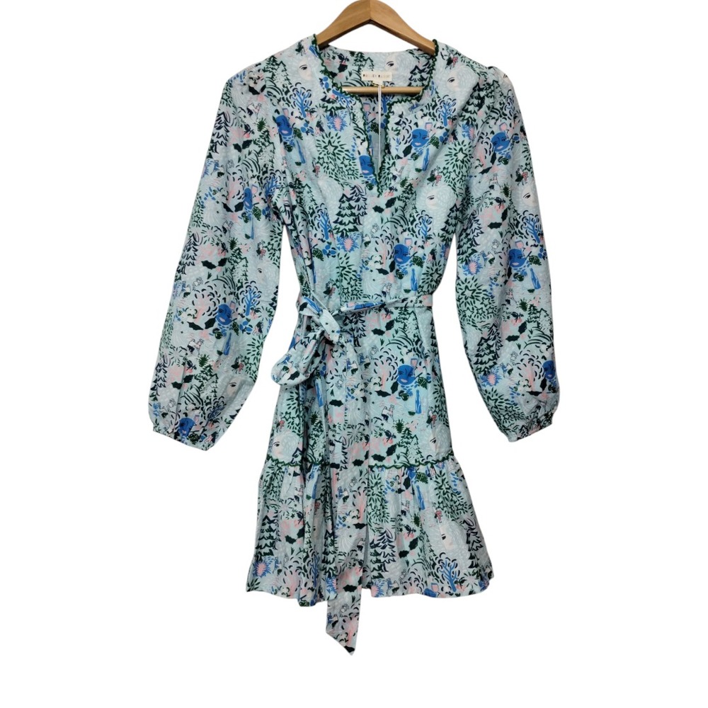 Roller Rabbit Women's Winter Bari Philippa Long Sleeve Mini Dress Size XS NWT